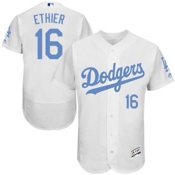 Dodgers #16 Andre Ethier White Flexbase Authentic Collection 2016 Father's Day Stitched MLB Jersey Dodgers #16 Andre Ethier White Flexbase Authentic Collection 2016 Father's Day Stitched MLB Jersey