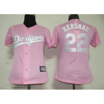 Dodgers #22 Clayton Kershaw Pink Lady Fashion Stitched MLB Jersey Dodgers #22 Clayton Kershaw Pink Lady Fashion Stitched MLB Jersey