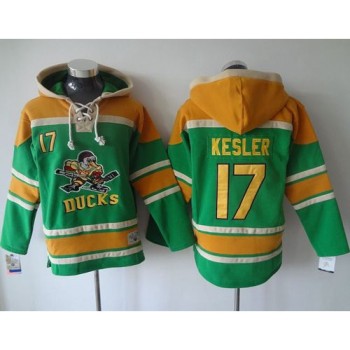 Ducks #17 Ryan Kesler Green Sawyer Hooded Sweatshirt Stitched NHL Jersey Ducks #17 Ryan Kesler Green Sawyer Hooded Sweatshirt Stitched NHL Jersey