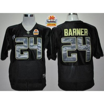 Ducks #24 Kenjon Barner Black With PAC-12 Patch Tostitos Fiesta Bowl Stitched NCAA Jersey Ducks #24 Kenjon Barner Black With PAC-12 Patch Tostitos Fiesta Bowl Stitched NCAA Jersey