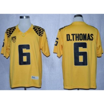 Ducks #6 De'Anthony Thomas Yellow Limited Stitched NCAA Jersey Ducks #6 De'Anthony Thomas Yellow Limited Stitched NCAA Jersey