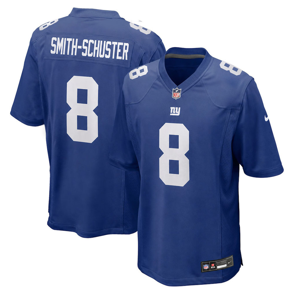 Men's New York Giants #8 JuJu Smith-Schuster Nike Royal Team Game Jersey Men's New York Giants #8 JuJu Smith-Schuster Nike Royal Team Game Jersey