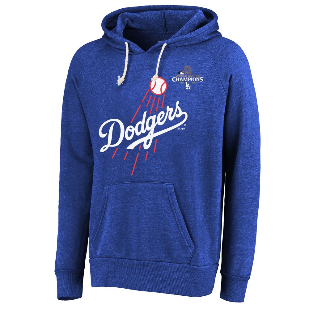 Men's Los Angeles Dodgers #5 Freddie Freeman Threads Royal 2024 World Series Champions Hoodie