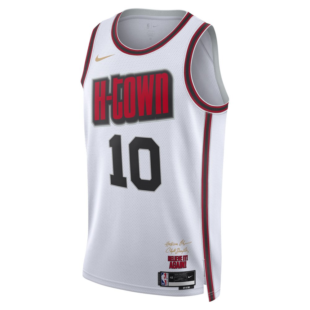 Unisex Houston Rockets Jabari Smith Jr. White 2024/25 Swingman Player Jersey - City Edition
