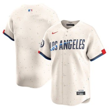Men's Los Angeles Dodgers Cream 2024 City Connect Limited Jersey Men's Los Angeles Dodgers Cream 2024 City Connect Limited Jersey