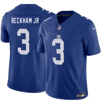Men's New York Giants #3 Odell Beckham Jr Blue 2026 Vapor F.U.S.E. Untouchable Limited Jersey Men's New York Giants #3 Odell Beckham Jr Blue 2026 Vapor F.U.S.E. Untouchable Limited Jersey