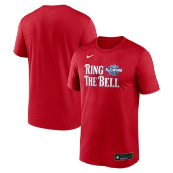 Men's 2026 MLB All-Star Game Nike Red Authentic Collection Ring The Bell Tri-Blend Dri-FIT T-Shirt Men's 2026 MLB All-Star Game Nike Red Authentic Collection Ring The Bell Tri-Blend Dri-FIT T-Shirt