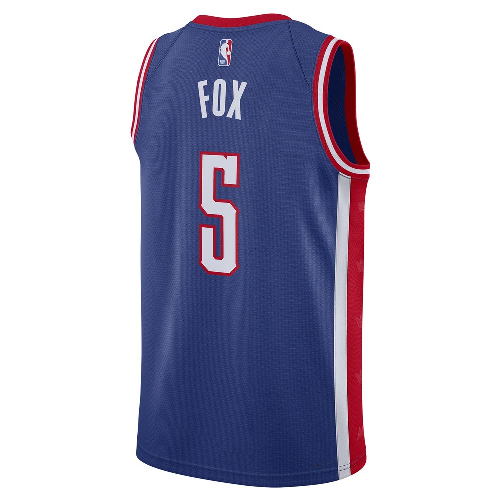 Unisex Sacramento Kings De'Aaron Fox Blue 2024/25 Swingman Player Jersey - City Edition