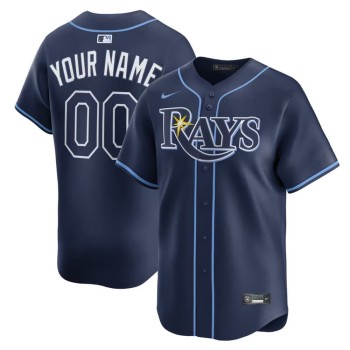 Men's Tampa Bay Rays Nike Navy Stitched Baseball Custom Jersey Men's Tampa Bay Rays Nike Navy Stitched Baseball Custom Jersey