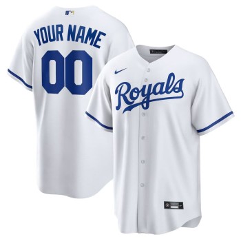 Youth Kansas City Royals Nike White Replica Custom Jersey Youth Kansas City Royals Nike White Replica Custom Jersey