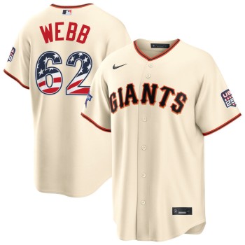 Men's San Francisco Giants #62 Logan Webb Nike Cream 2026 All-Star Edition Stars & Stripes Stadium Jersey Men's San Francisco Giants #62 Logan Webb Nike Cream 2026 All-Star Edition Stars & Stripes Stadium Jersey