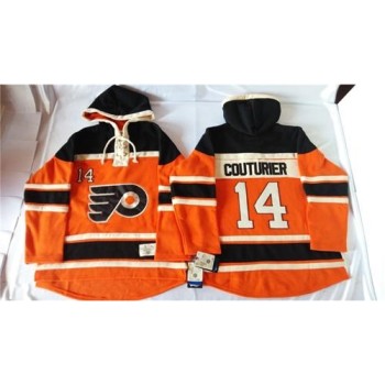 Flyers #14 Sean Couturier Orange Sawyer Hooded Sweatshirt Stitched NHL Jersey Flyers #14 Sean Couturier Orange Sawyer Hooded Sweatshirt Stitched NHL Jersey
