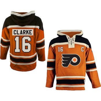 Flyers #16 Bobby Clarke Orange Sawyer Hooded Sweatshirt Stitched NHL Jersey Flyers #16 Bobby Clarke Orange Sawyer Hooded Sweatshirt Stitched NHL Jersey