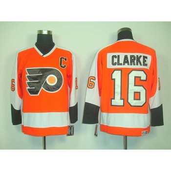 Flyers #16 Clarke Orange CCM Throwback Stitched NHL Jersey Flyers #16 Clarke Orange CCM Throwback Stitched NHL Jersey