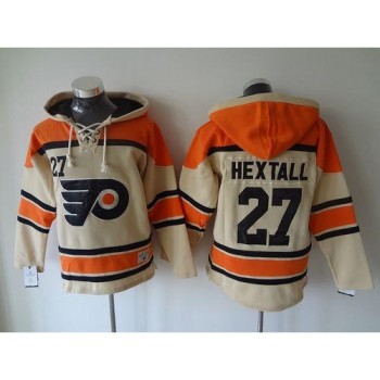 Flyers #27 Ron Hextall Cream Sawyer Hooded Sweatshirt Stitched NHL Jersey Flyers #27 Ron Hextall Cream Sawyer Hooded Sweatshirt Stitched NHL Jersey