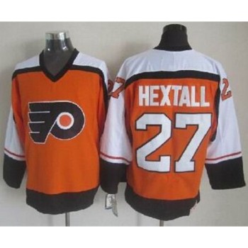 Flyers #27 Ron Hextall Orange CCM Throwback Stitched NHL Jersey Flyers #27 Ron Hextall Orange CCM Throwback Stitched NHL Jersey