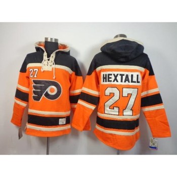 Flyers #27 Ron Hextall Orange Sawyer Hooded Sweatshirt Stitched NHL Jersey Flyers #27 Ron Hextall Orange Sawyer Hooded Sweatshirt Stitched NHL Jersey