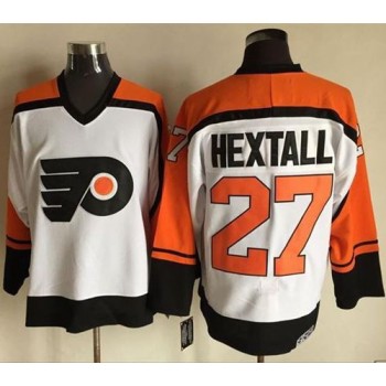 Flyers #27 Ron Hextall White/Black CCM Throwback Stitched NHL Jersey Flyers #27 Ron Hextall White/Black CCM Throwback Stitched NHL Jersey