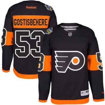 Flyers #53 Shayne Gostisbehere Black 2017 Stadium Series Stitched Youth NHL Jersey Flyers #53 Shayne Gostisbehere Black 2017 Stadium Series Stitched Youth NHL Jersey