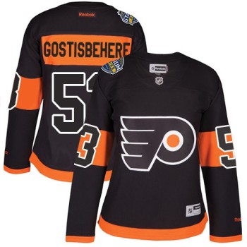 Flyers #53 Shayne Gostisbehere Black 2017 Stadium Series Women's Stitched NHL Jersey Flyers #53 Shayne Gostisbehere Black 2017 Stadium Series Women's Stitched NHL Jersey
