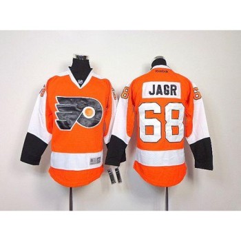 Flyers #68 Jaromir Jagr Orange Stitched Youth NHL Jersey Flyers #68 Jaromir Jagr Orange Stitched Youth NHL Jersey