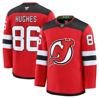 Youth New Jersey Devils #86 Jack Hughes Red 2024-25 Home Stitched Hockey Jersey