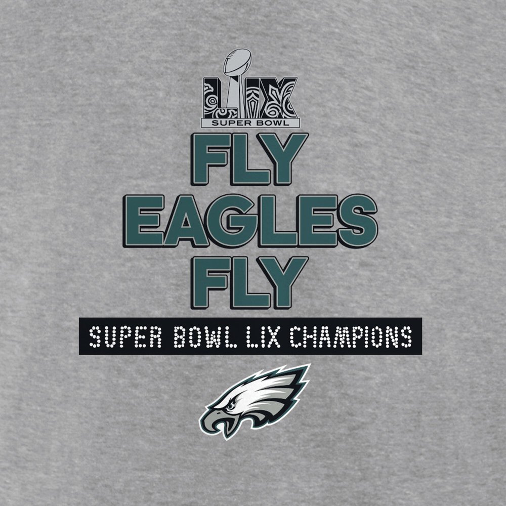 Men's Philadelphia Eagles Heather Gray Super Bowl LIX Champions Local Long Sleeve T-Shirt Men's Philadelphia Eagles Heather Gray Super Bowl LIX Champions Local Long Sleeve T-Shirt