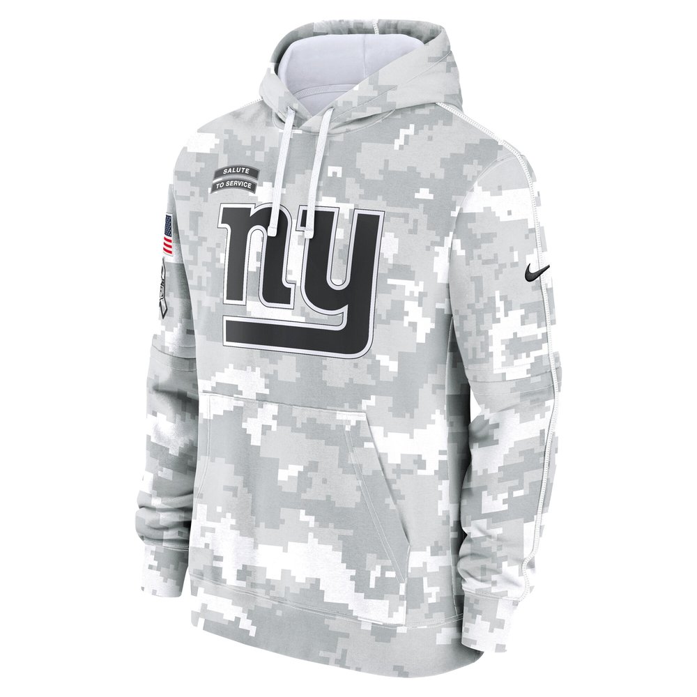 Men's New York Giants Arctic Camo 2024 Salute to Service Club Fleece Pullover Hoodie Men's New York Giants Arctic Camo 2024 Salute to Service Club Fleece Pullover Hoodie