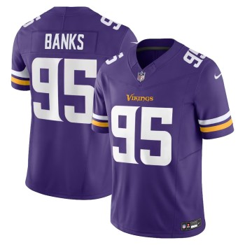 Men's Minnesota Vikings #95 Caleb Banks Purple 2026 NFL Draft Vapor F.U.S.E. Limited Jersey