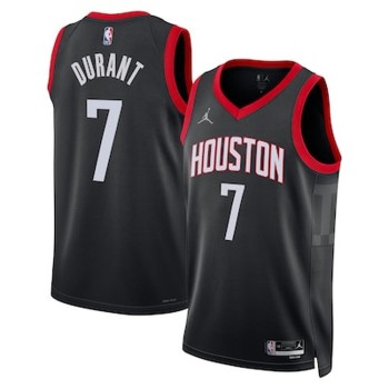Men's Houston Rockets #7 Kevin Durant Black Statement Edition Swingman Jersey