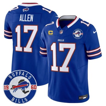 Men's Buffalo Bills #17 Josh Allen Royal Est. 1960 Patch Vapor F.U.S.E. Limited Jersey Men's Buffalo Bills #17 Josh Allen Royal Est. 1960 Patch Vapor F.U.S.E. Limited Jersey