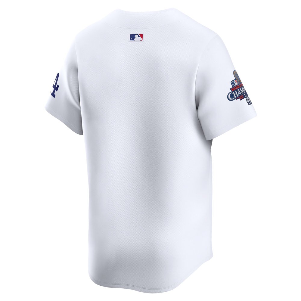 Men's Los Angeles Dodgers White 2024 World Series Champions Home Limited Jersey Men's Los Angeles Dodgers White 2024 World Series Champions Home Limited Jersey