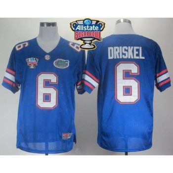 Gators #6 Jeff Driskel Blue Allstate Sugar Bowl Stitched NCAA Jersey Gators #6 Jeff Driskel Blue Allstate Sugar Bowl Stitched NCAA Jersey
