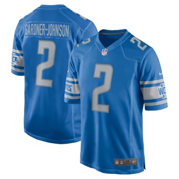 Men's Detroit Lions Chauncey Gardner-Johnson Blue Game Player Jersey Men's Detroit Lions Chauncey Gardner-Johnson Blue Game Player Jersey