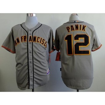Giants #12 Joe Panik Grey Road Cool Base Stitched MLB Jersey