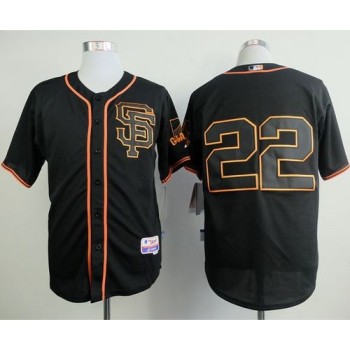Giants #22 Jake Peavy Black Alternate Cool Base Stitched MLB Jersey Giants #22 Jake Peavy Black Alternate Cool Base Stitched MLB Jersey