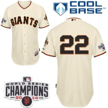 Giants #22 Will Clark Cream Home Cool Base W/2014 World Series Champions Stitched MLB Jersey Giants #22 Will Clark Cream Home Cool Base W/2014 World Series Champions Stitched MLB Jersey
