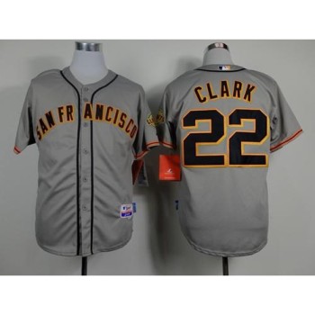Giants #22 Will Clark Grey Road Cool Base Stitched MLB Jersey Giants #22 Will Clark Grey Road Cool Base Stitched MLB Jersey