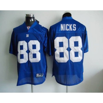 Giants #88 Hakeem Nicks Blue Color Stitched Youth NFL Jersey Giants #88 Hakeem Nicks Blue Color Stitched Youth NFL Jersey