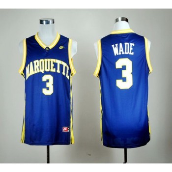 Golden Eagles #3 Dwyane Wade Blue Basketball Stitched NCAA Jersey Golden Eagles #3 Dwyane Wade Blue Basketball Stitched NCAA Jersey