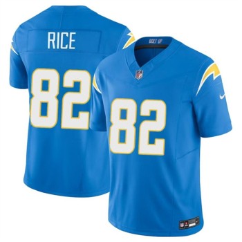 Youth Los Angeles Chargers #82 Brenden Rice Light Blue 2024 Draft F.U.S.E Vapor Limited Stitched Football Jersey Youth Los Angeles Chargers #82 Brenden Rice Light Blue 2024 Draft F.U.S.E Vapor Limited Stitched Football Jersey