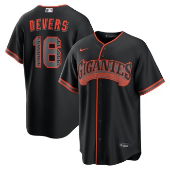 Men's San Francisco Giants #16 Rafael Devers Nike Black Alternate Replica Jersey Men's San Francisco Giants #16 Rafael Devers Nike Black Alternate Replica Jersey