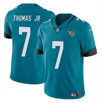 Youth Jacksonville Jaguars #7 Brian Thomas Jr Teal 2024 Draft Vapor Untouchable Limited Stitched Jersey Youth Jacksonville Jaguars #7 Brian Thomas Jr Teal 2024 Draft Vapor Untouchable Limited Stitched Jersey