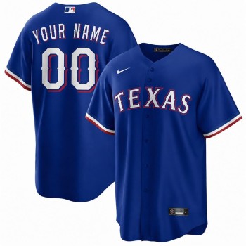 Men's Texas Rangers Royal Cool Base Stitched Baseball Custom Jersey Men's Texas Rangers Royal Cool Base Stitched Baseball Custom Jersey