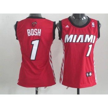 Heat #1 Chris Bosh Red Women's Alternate Stitched NBA Jersey Heat #1 Chris Bosh Red Women's Alternate Stitched NBA Jersey