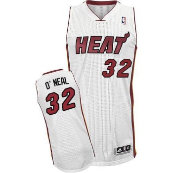 Heat #32 Shaquille O'Neal White Throwback Stitched NBA Jersey Heat #32 Shaquille O'Neal White Throwback Stitched NBA Jersey