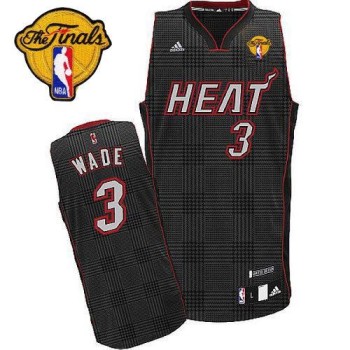 Heat #3 Dwyane Wade Black Rhythm Fashion With Finals Patch Stitched NBA Jersey Heat #3 Dwyane Wade Black Rhythm Fashion With Finals Patch Stitched NBA Jersey
