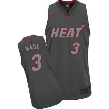 Heat #3 Dwyane Wade Grey Graystone Fashion Stitched NBA Jersey Heat #3 Dwyane Wade Grey Graystone Fashion Stitched NBA Jersey