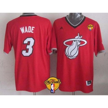 Heat #3 Dwyane Wade Red 2013 Christmas Day Swingman Finals Patch Stitched NBA Jersey Heat #3 Dwyane Wade Red 2013 Christmas Day Swingman Finals Patch Stitched NBA Jersey