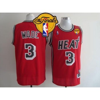 Heat #3 Dwyane Wade Red Hardwood Classics Nights Finals Patch Stitched NBA Jersey Heat #3 Dwyane Wade Red Hardwood Classics Nights Finals Patch Stitched NBA Jersey